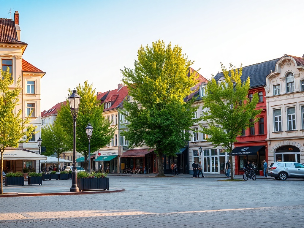 Mapa infrastruktury i usług w Leżajsku, prezentująca rozmieszczenie sklepów, placówek zdrowia i edukacji.